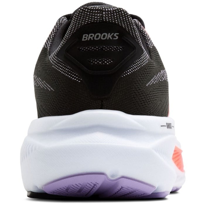 Brooks Ghost 17 - Womens Running Shoes - Black/Purple/Coral