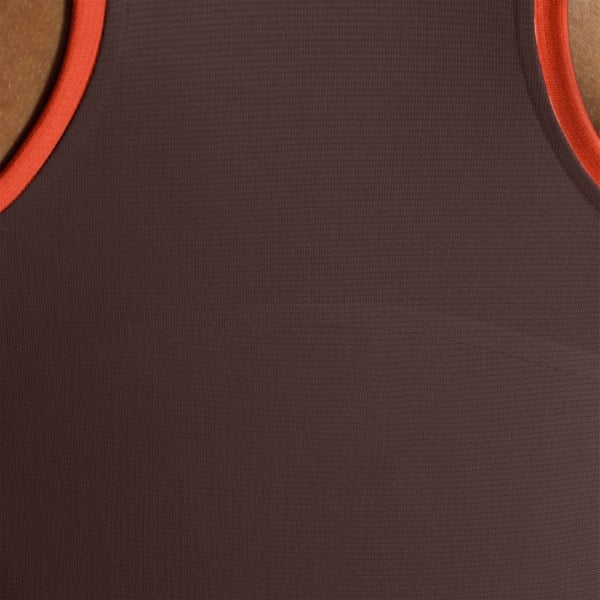Brooks Atmosphere Mens Running Singlet - Copper/Run Raisin/Vivid Flame