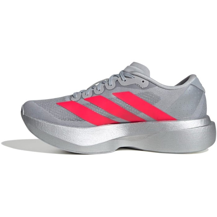 adidas Adizero Evo SL - Womens Running Shoes - Silver Metallic/Lucid Red/Iron Metallic