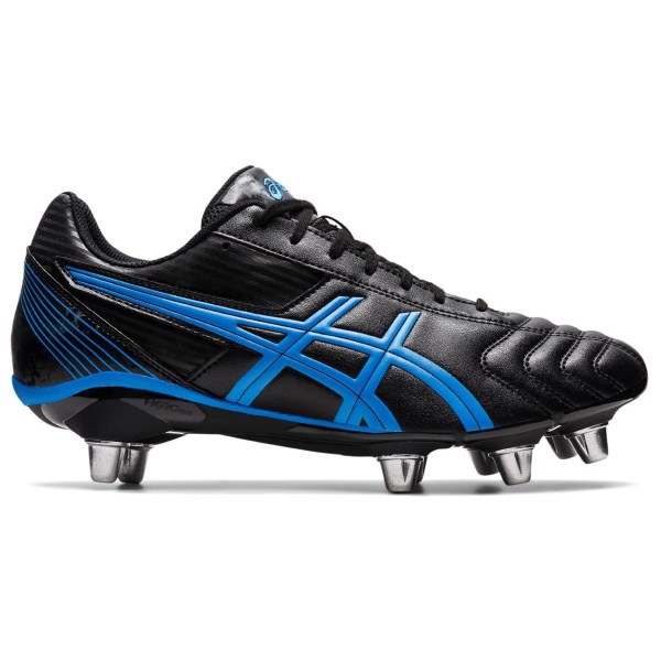Asics Lethal Tackle - Mens Rugby Boots - Black/Electric Blue