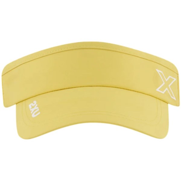 2XU Performance Running Visor - Pixel Lemon/White