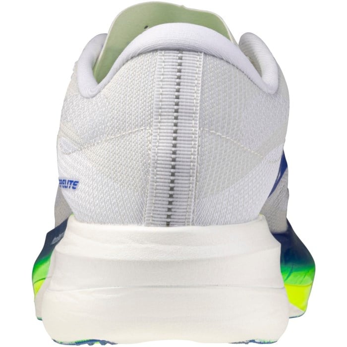 Mizuno Hyperwarp Elite - Unisex Racing Shoes - White/Lightning Yellow/Dazzling Blue
