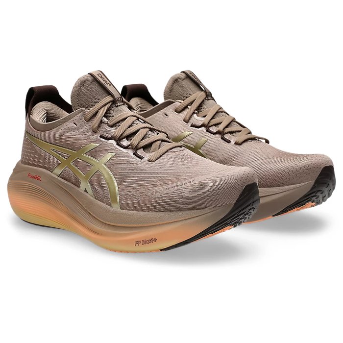 Asics Gel Nimbus 27 Luxe - Mens Running Shoes - Luxe/Taupe Grey