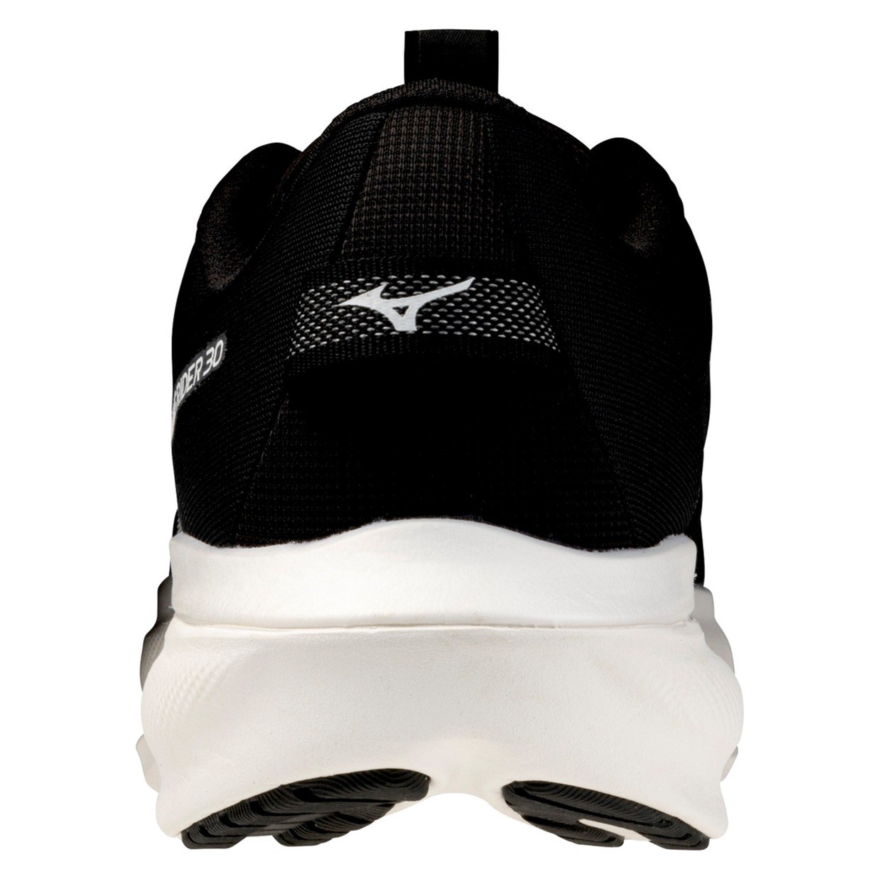 Mizuno Wave Rider 30 - Mens Running Shoes - Black/White - image 6