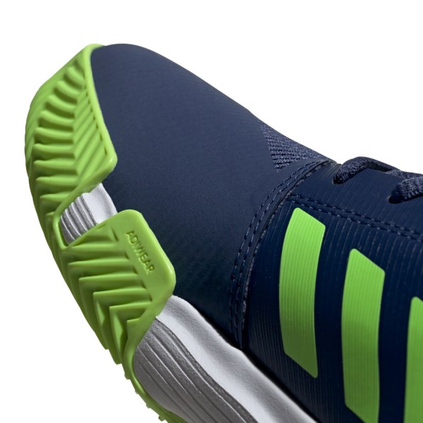 Adidas CourtJam XJ - Kids Tennis Shoes - Tech Indigo/Signal Green/Footwear White