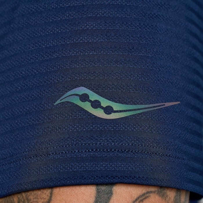 Saucony Mens Kinvara Short Sleeve Running T-Shirt - Navy
