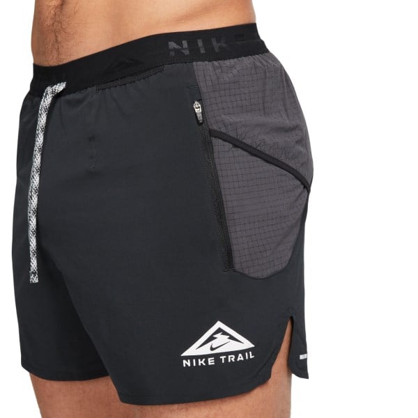 Nike Core Second Sunrise 5 Inch Mens Trail Running Shorts - Black/Dark Smoke Grey/White