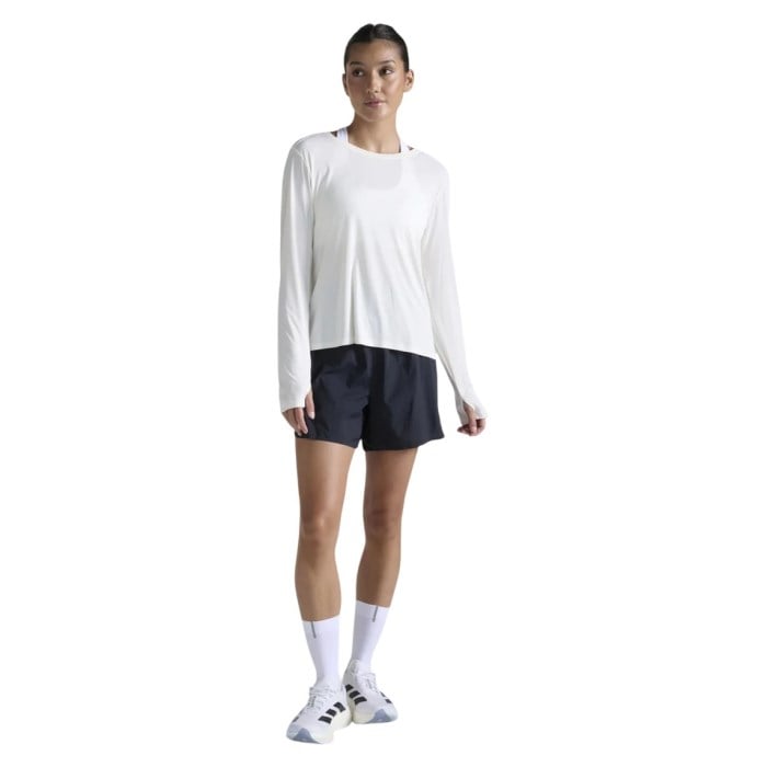 2XU Aero Trail Womens Long Sleeve Top - Chalk/White Reflective - image 3