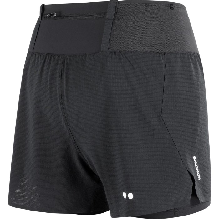 Salomon Sense Aero 2-In-1 Womens 4 Inch Running Shorts - Deep Black