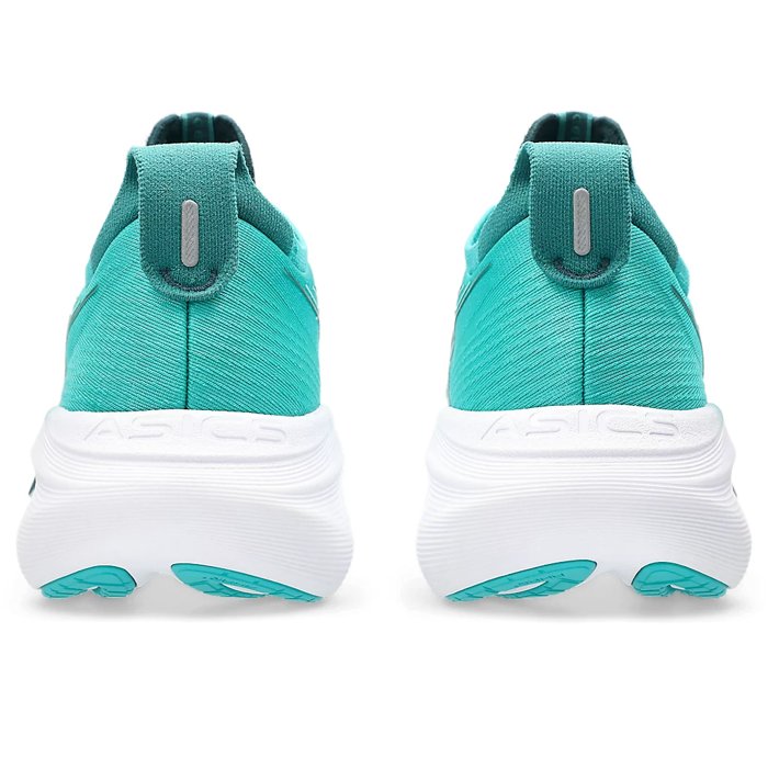 Asics Gel Nimbus 27 - Mens Running Shoes - Wave Teal/Saxon Green