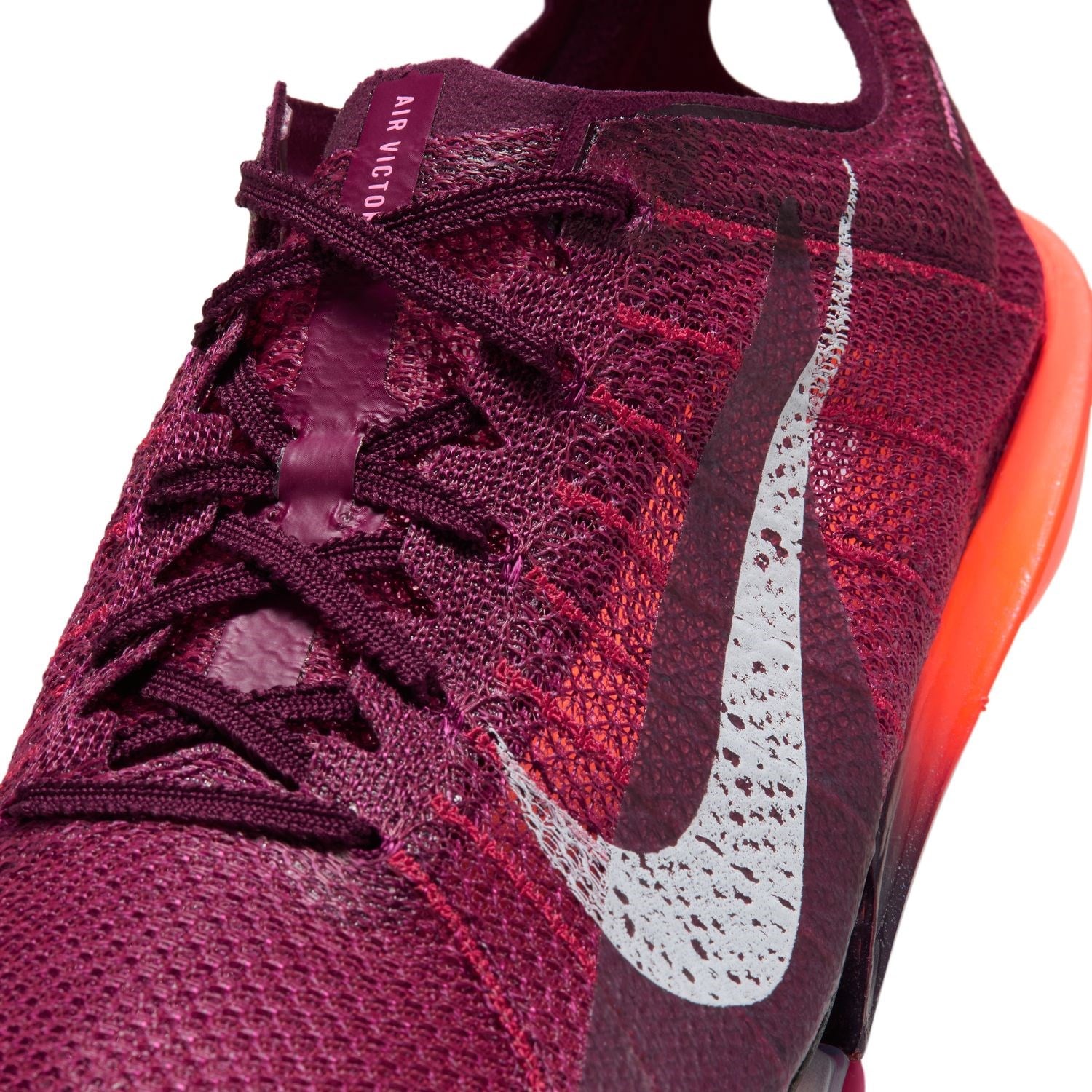 Nike Victory 2 - Unisex Mid Distance Track Spikes - Bordeaux/White/Bright Crimson - image 9