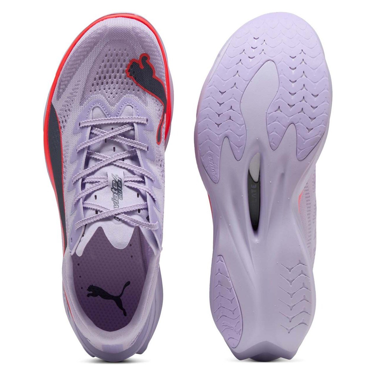 Puma Deviate Nitro Elite 4 - Mens Running Shoes - Light Lavender/Ultra Red/Inky Depths - image 3