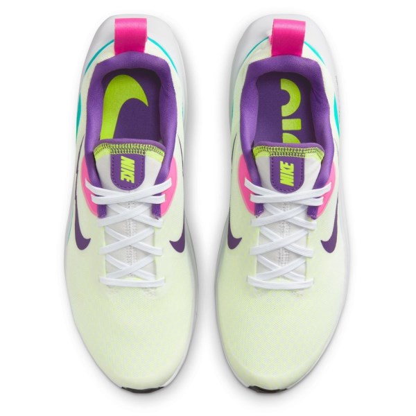 Nike Air Zoom Arcadia 2 SE GS - Kids Running Shoes - White/Purple Cosmos/Teal Nebula/Volt