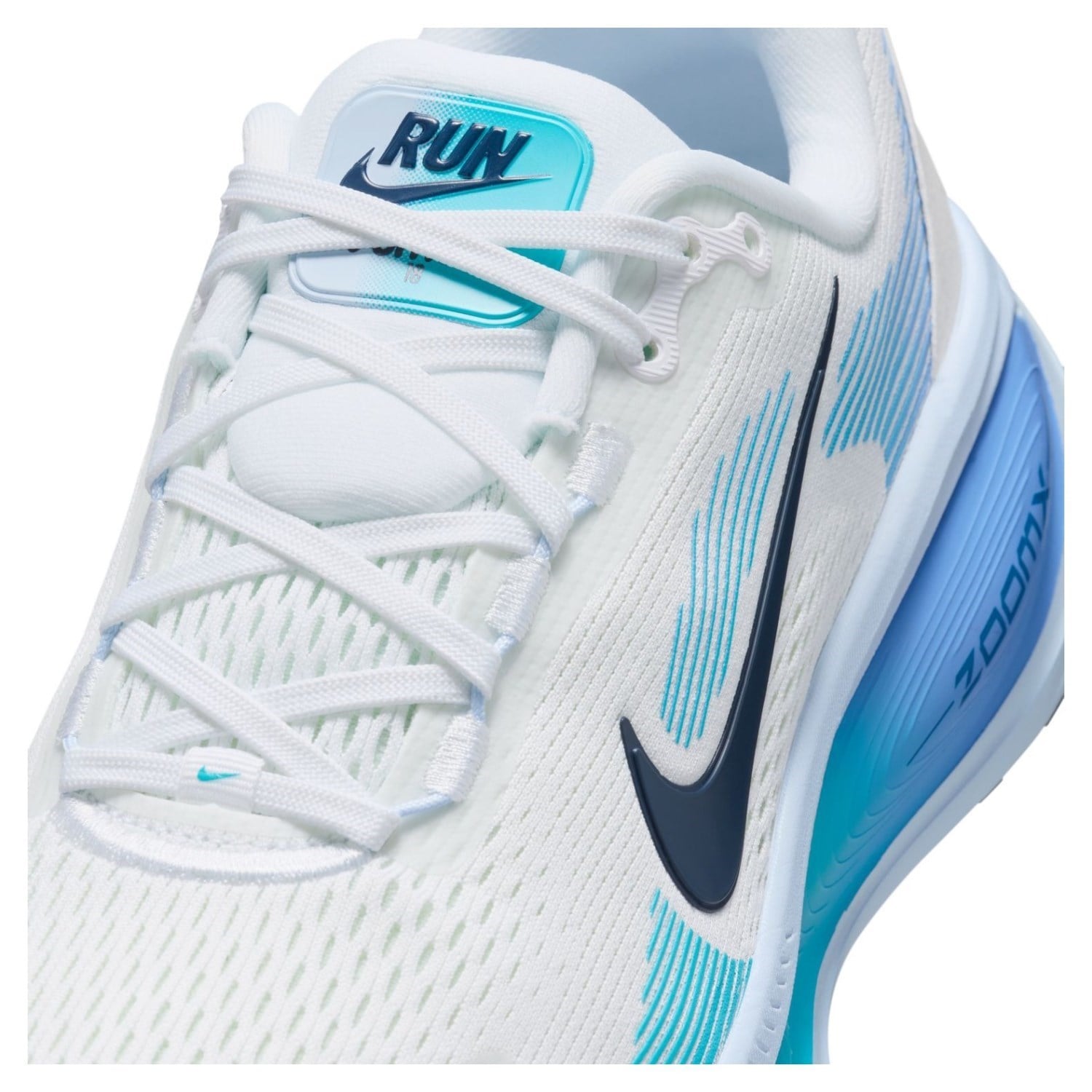 Nike Vomero 18 - Womens Running Shoes - White/Midnight Navy/Blue Fury