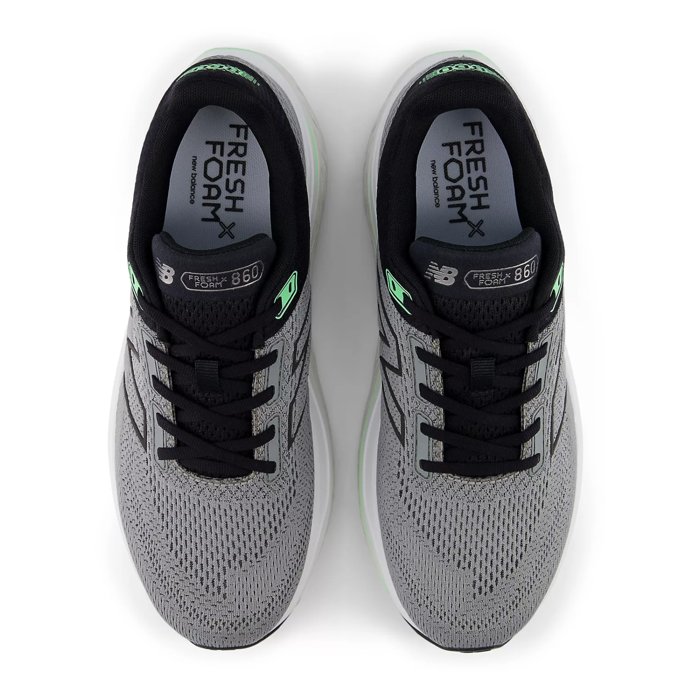 New Balance Fresh Foam X 860v14 - Mens Running Shoes - Slate Grey/Black/Electric Jade