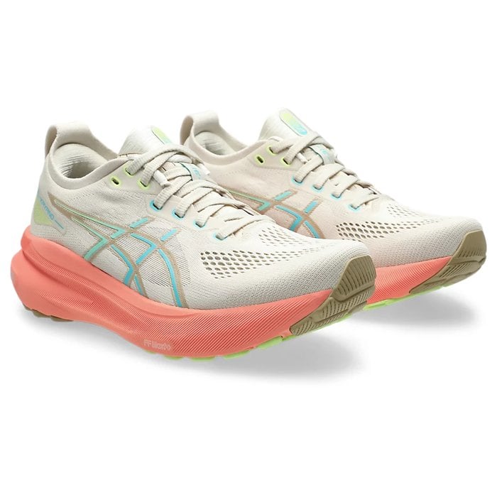 Asics Gel Kayano 31 - Womens Running Shoes - Birch/Energy Aqua