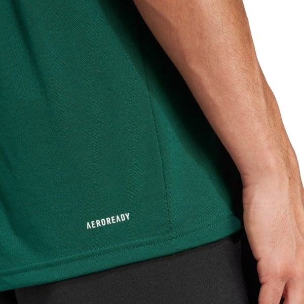 adidas Training Essentials Feelready Mens T-Shirt - Collegiate Green/White
