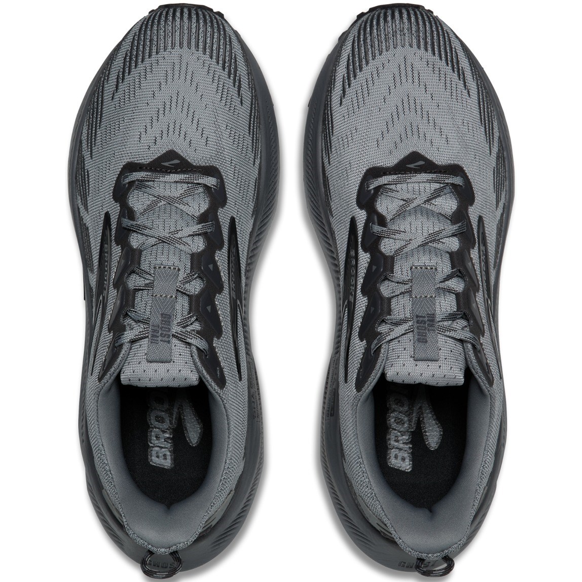 Brooks Ghost Trail - Mens Trail Running Shoes - Gray/Gray/Blackened Pearl