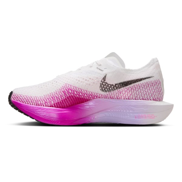 Nike ZoomX Vaporfly Next% 3 - Womens Road Racing Shoes - White/Black/Vivid Purple/Purple Agate