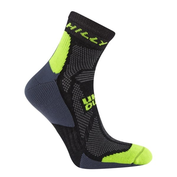 Hilly Off Road - Trail Running Socks - Black/Fluo Yellow