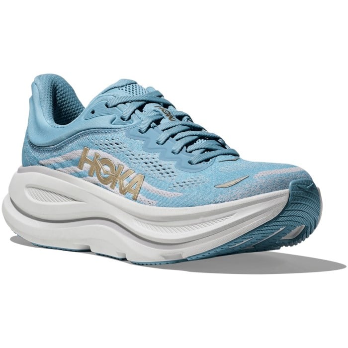 Hoka Bondi 9 - Womens Running Shoes - Raindrop/Ash Grey