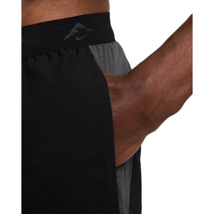 Nike Trail 6 Inch Brief-Lined Mens Running Shorts - Black/Anthracite/Summit White