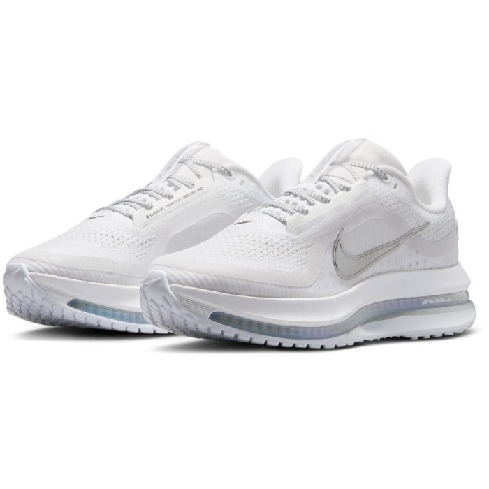 Nike Pegasus Premium - Womens Running Shoes - White/Metallic Silver