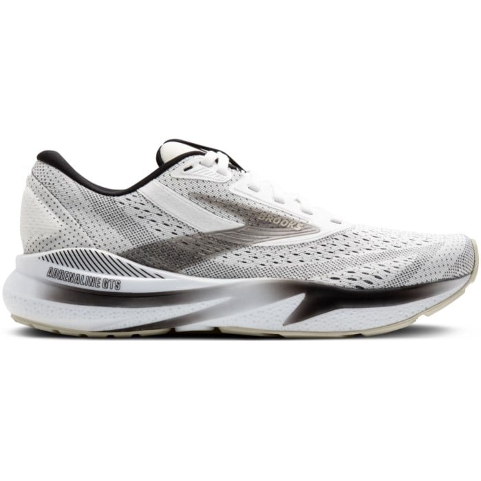Brooks Adrenaline GTS 24 - Mens Running Shoes - White/Black/Pelican