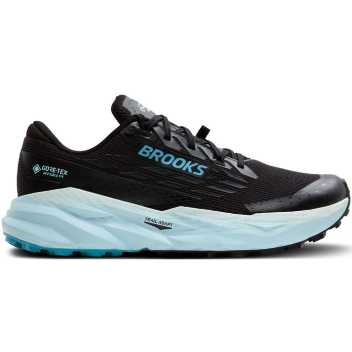 Brooks Cascadia 19 GTX - Womens Trail Running Shoes - Black/Ebony/Blue Flower