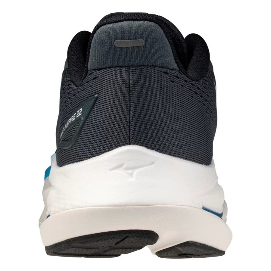 Mizuno Wave Inspire 22 - Mens Running Shoes - Dark Slate/Blue Jewel/White - image 5