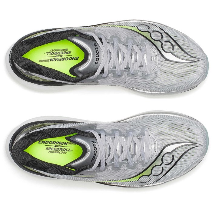 Saucony Endorphin Azura - Mens Running Shoes - Silver/Black