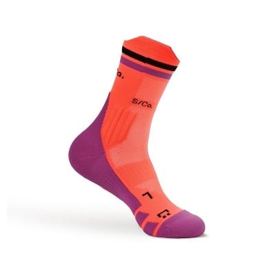 S/Co. Crew Unisex Running Socks - Hot Rally