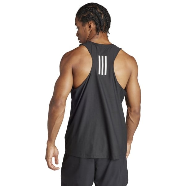 adidas Mens Own The Run Tank Top - Black