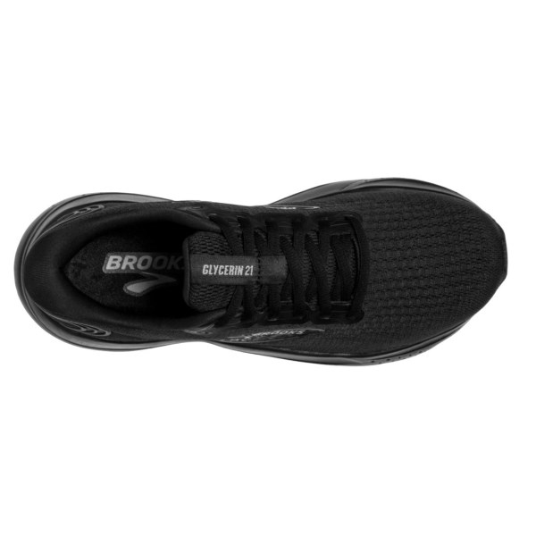 Brooks Glycerin 21 - Mens Running Shoes - Black/Black/Ebony