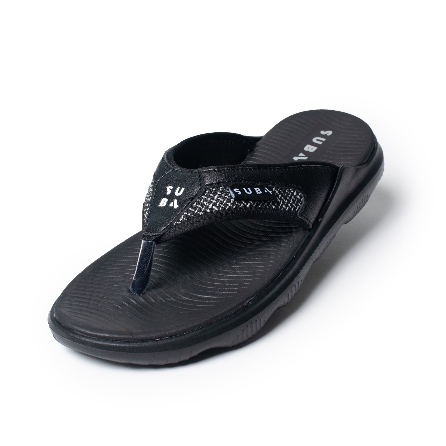 SUB4 Evo Recovery Thongs - Black/Black