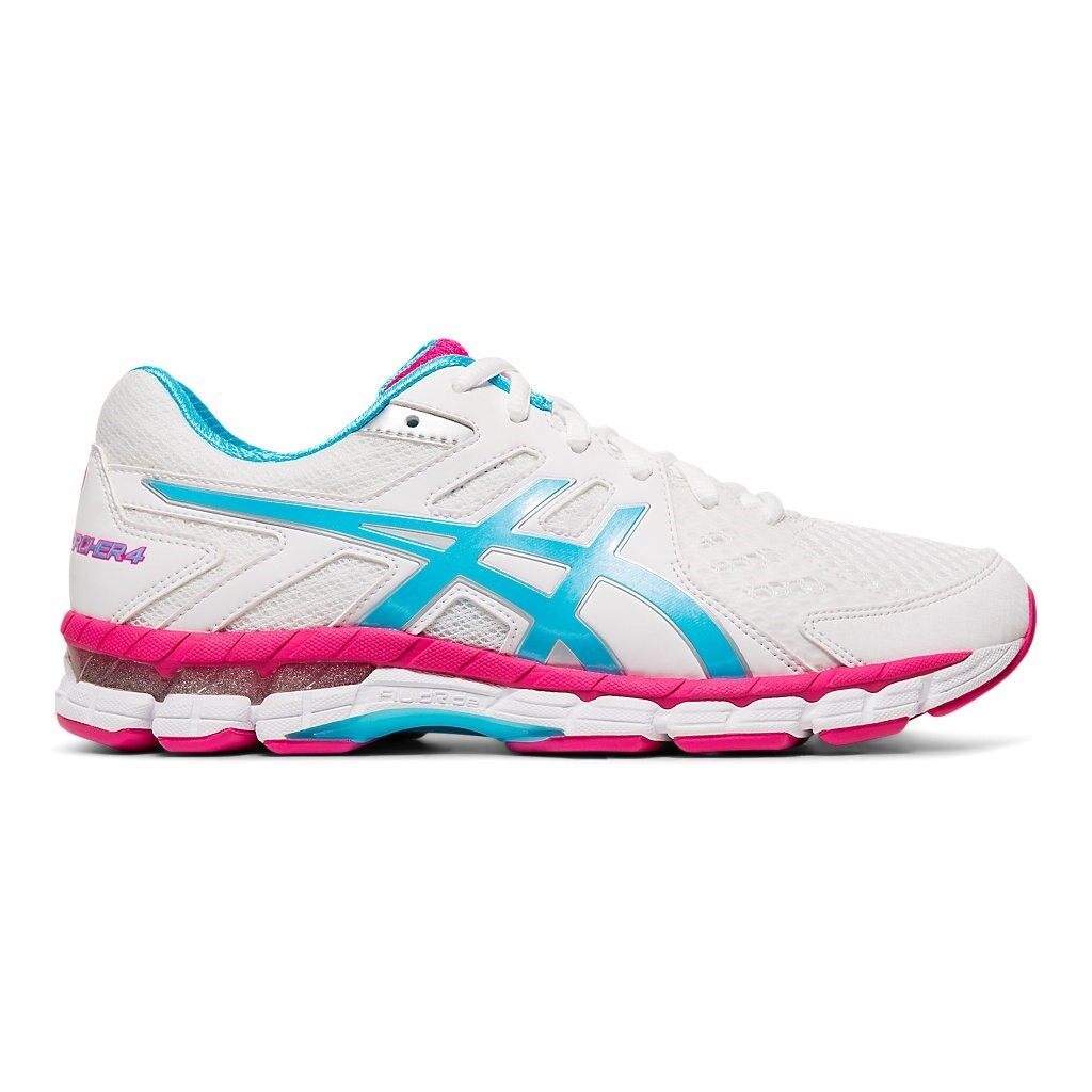 Asics Gel Rink Scorcher 4 - Womens Lawn Bowls Shoes - White/Aquarium ...