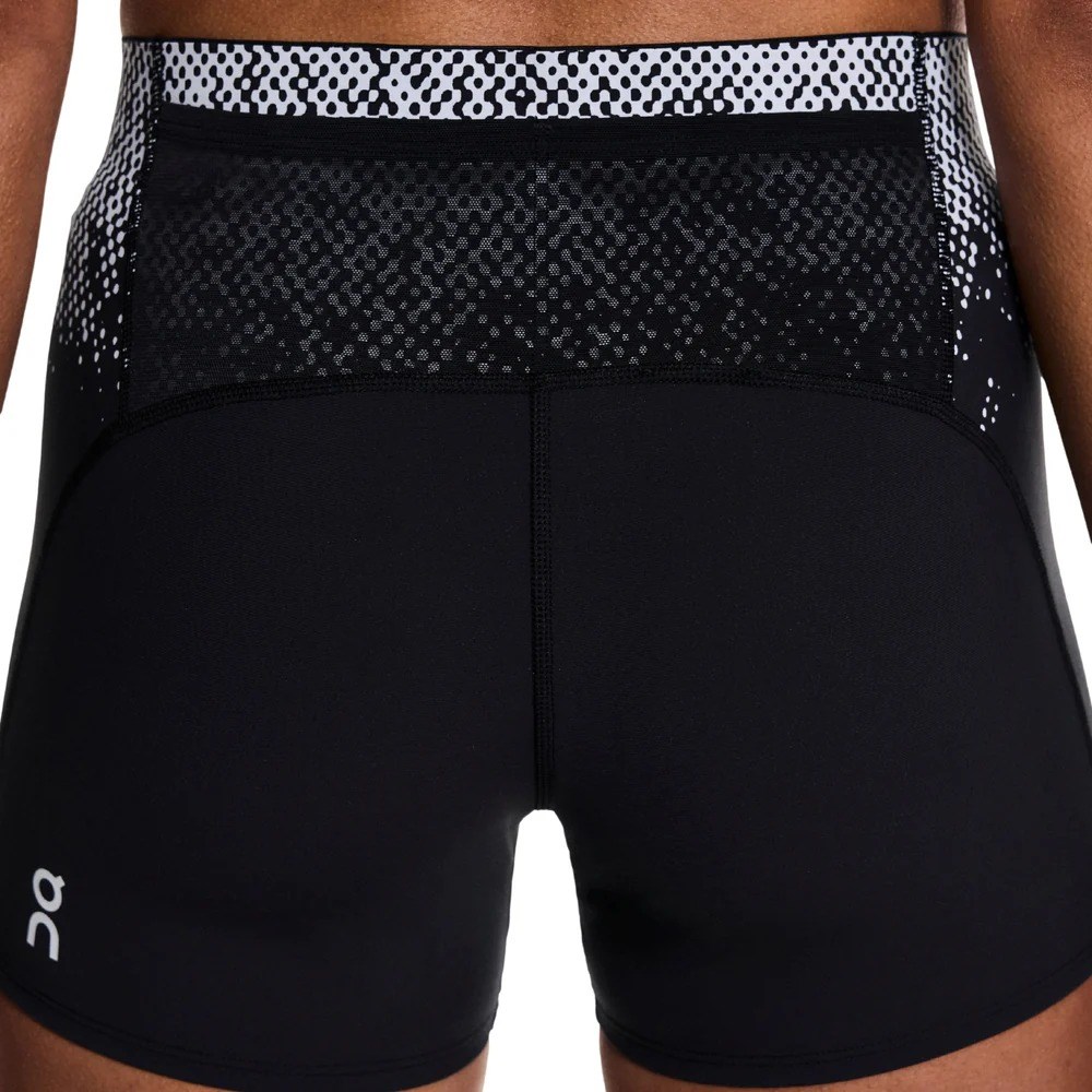On Womens Zero Short Tights - Black/White - image 2