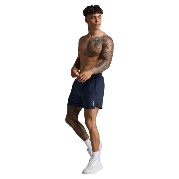 2XU Aspire 5 Inch Mens Running Shorts - Midnight/White