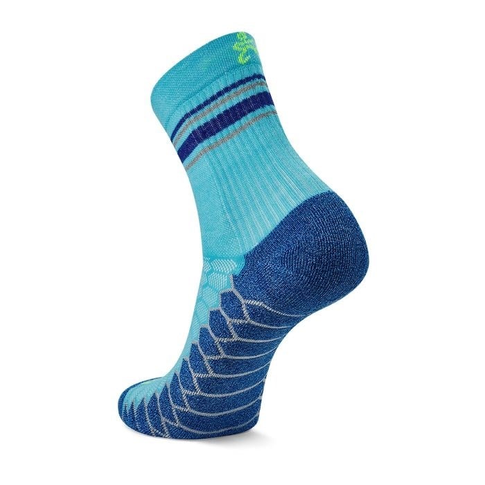 Balega Silver Mini Crew Running Socks - Cobalt