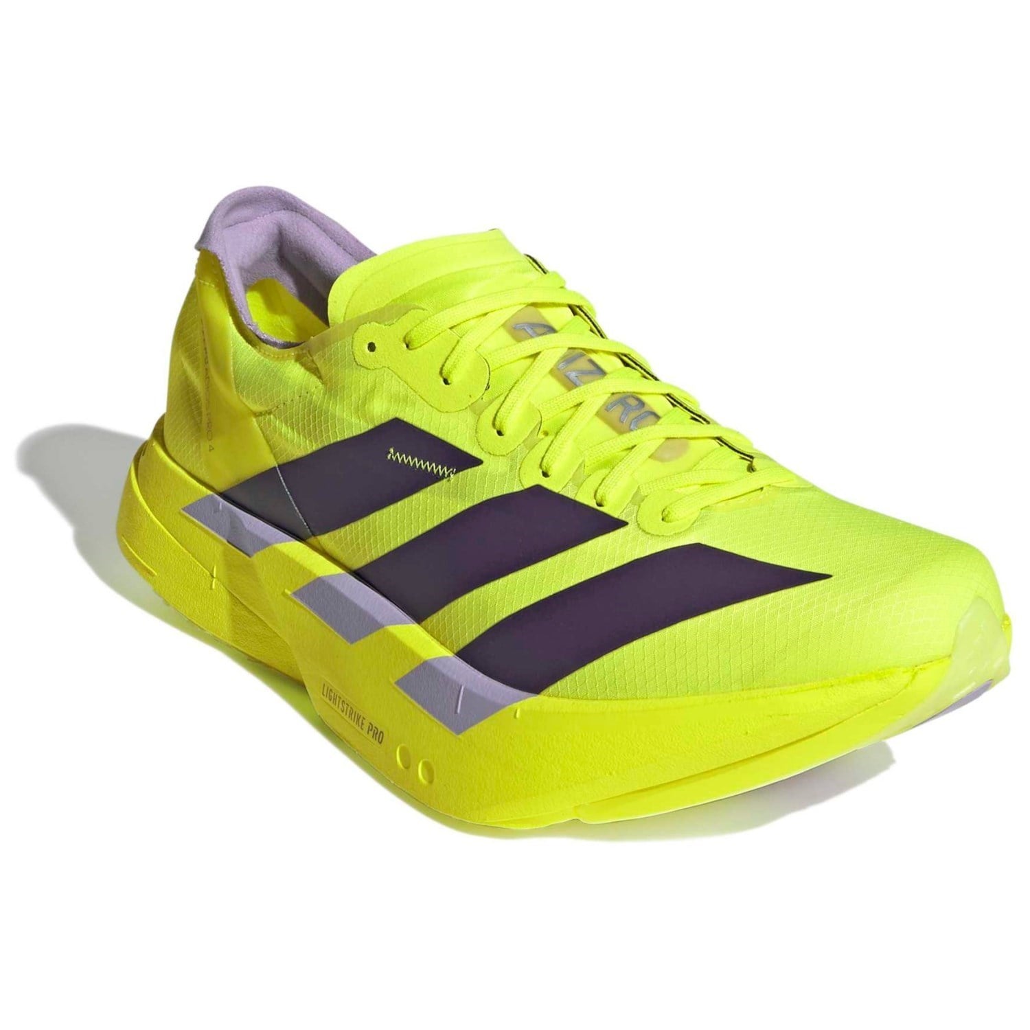 adidas Adizero Adios Pro 4 - Mens Racing Shoes - Solar Yellow/Aurora Plum/Powder Plum