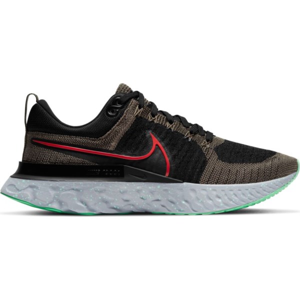 Nike React Infinity Run Flyknit 2 - Mens Running Shoes - Ridgerock/Chile Red/Black