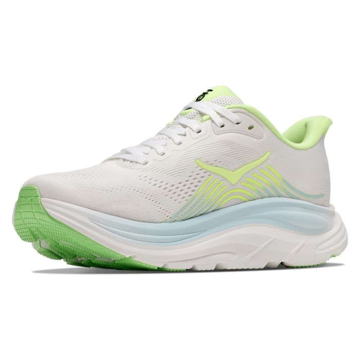 Hoka Clifton 11 - Womens Running Shoes - Frost/Neon Yuzu - image 3