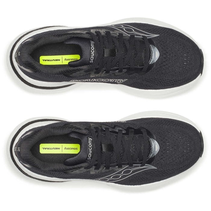 Saucony Ride 19 - Womens Running Shoes - Black/Silver