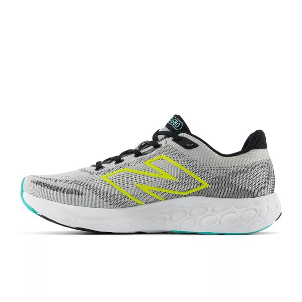 New Balance Fresh Foam 680v8 - Mens Running Shoes - Brighton Grey/Black/Cyber Jade