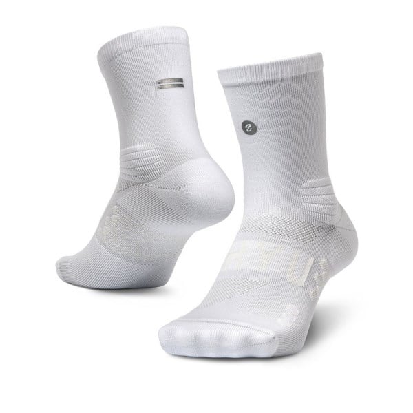 SHYU Half Crew Racing Socks - White/White/White