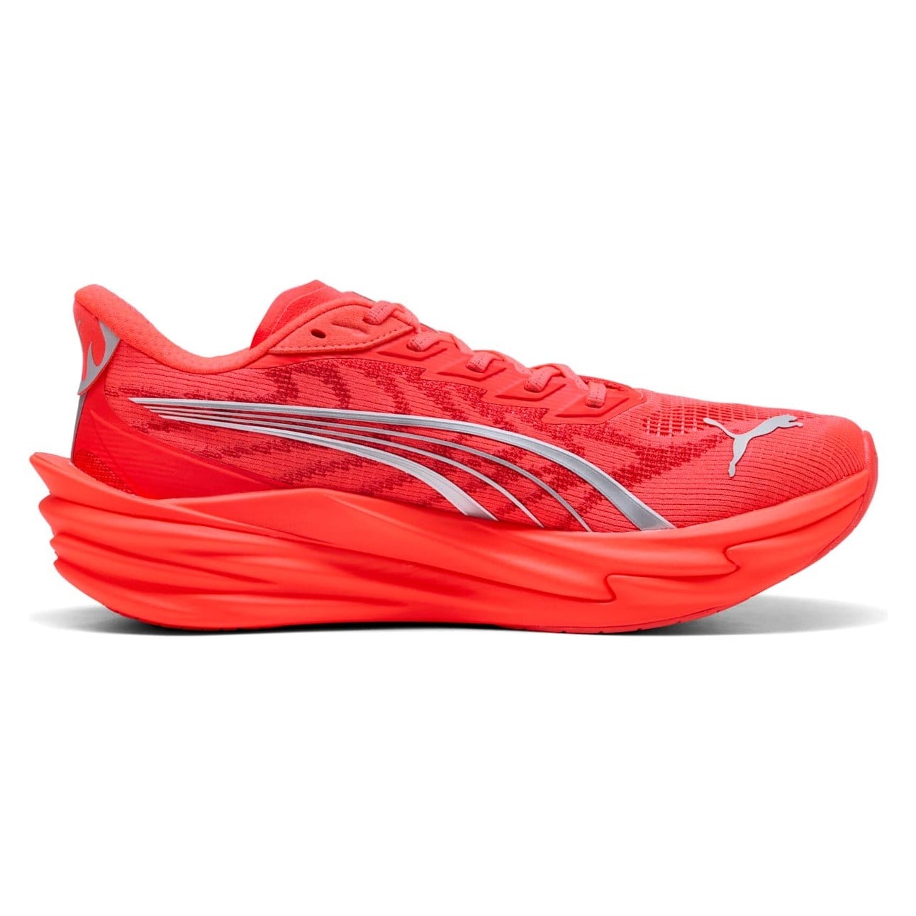 Puma Deviate Nitro 4 - Mens Running Shoes - Ultra Red/Puma Silver - image 2