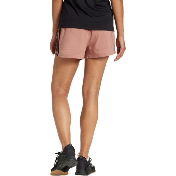 Adidas Pacer 3 Inch Woven Hi-Rise Womens Training Shorts - Warm Clay/Black