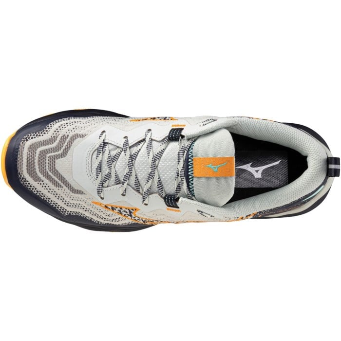 Mizuno Wave Daichi 9 - Mens Trail Running Shoes - Mercury/Tangelo/Tang Orange