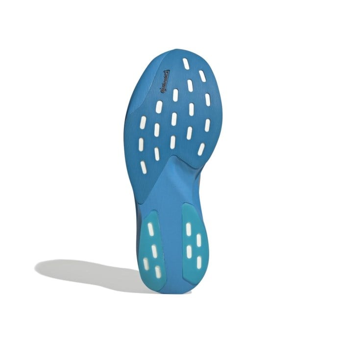 adidas Adizero Evo SL Woven - Mens Running Shoes - Solar Blue/Silver Metallic/Lucid Red