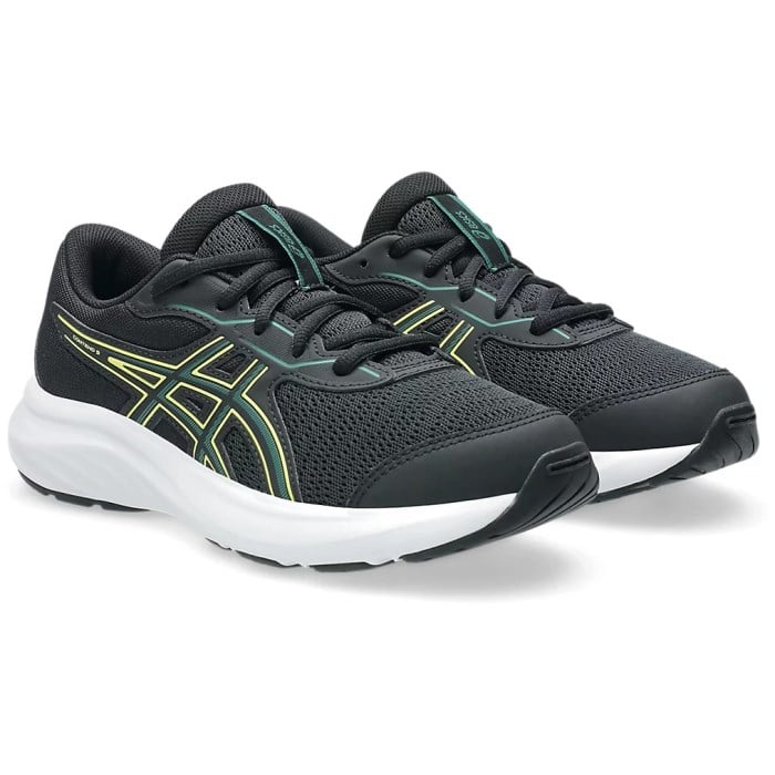Asics Contend 9 GS - Kids Running Shoes - Black/Jasper Green